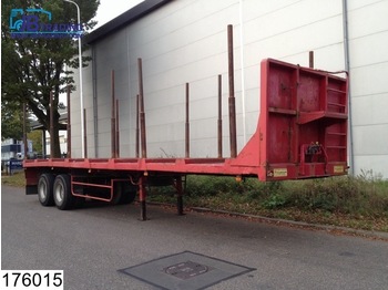 Forestry trailer friederich open laadbak 41000 KG,  Tandem axles total 28000 kg, Steel suspension: picture 1