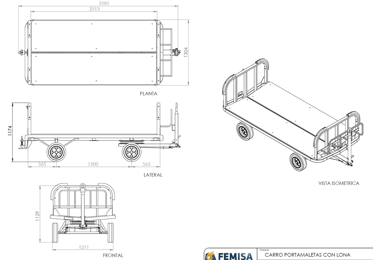 New Ground support equipment Baggage Cart FEMISA: picture 9