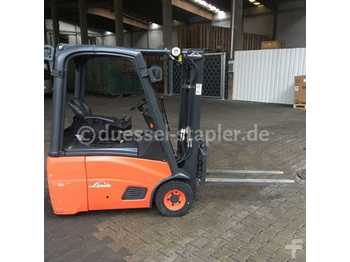 Electric forklift Linde E16 C-01 - Containerf/Triplex4.160mm: picture 1