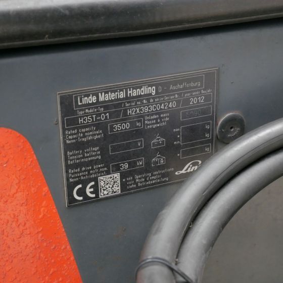 LPG forklift Linde H35T (393): picture 19