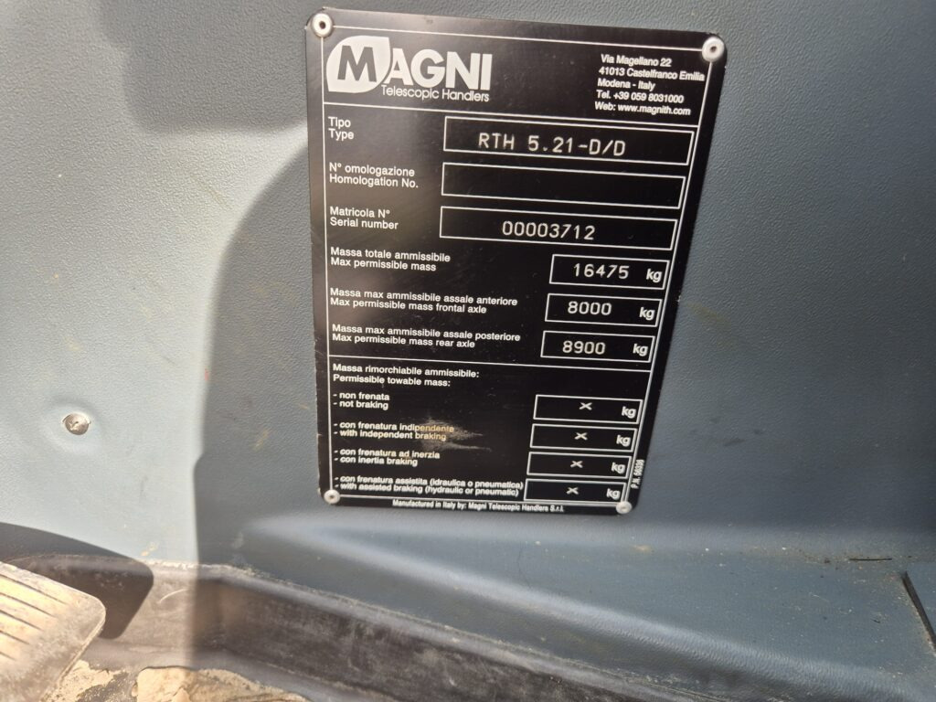 Telescopic handler MAGNI RTH 5.21 D/D