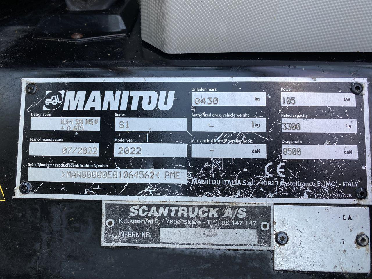 Telescopic handler Manitou MLA-T533-145V+ ELITE ST5