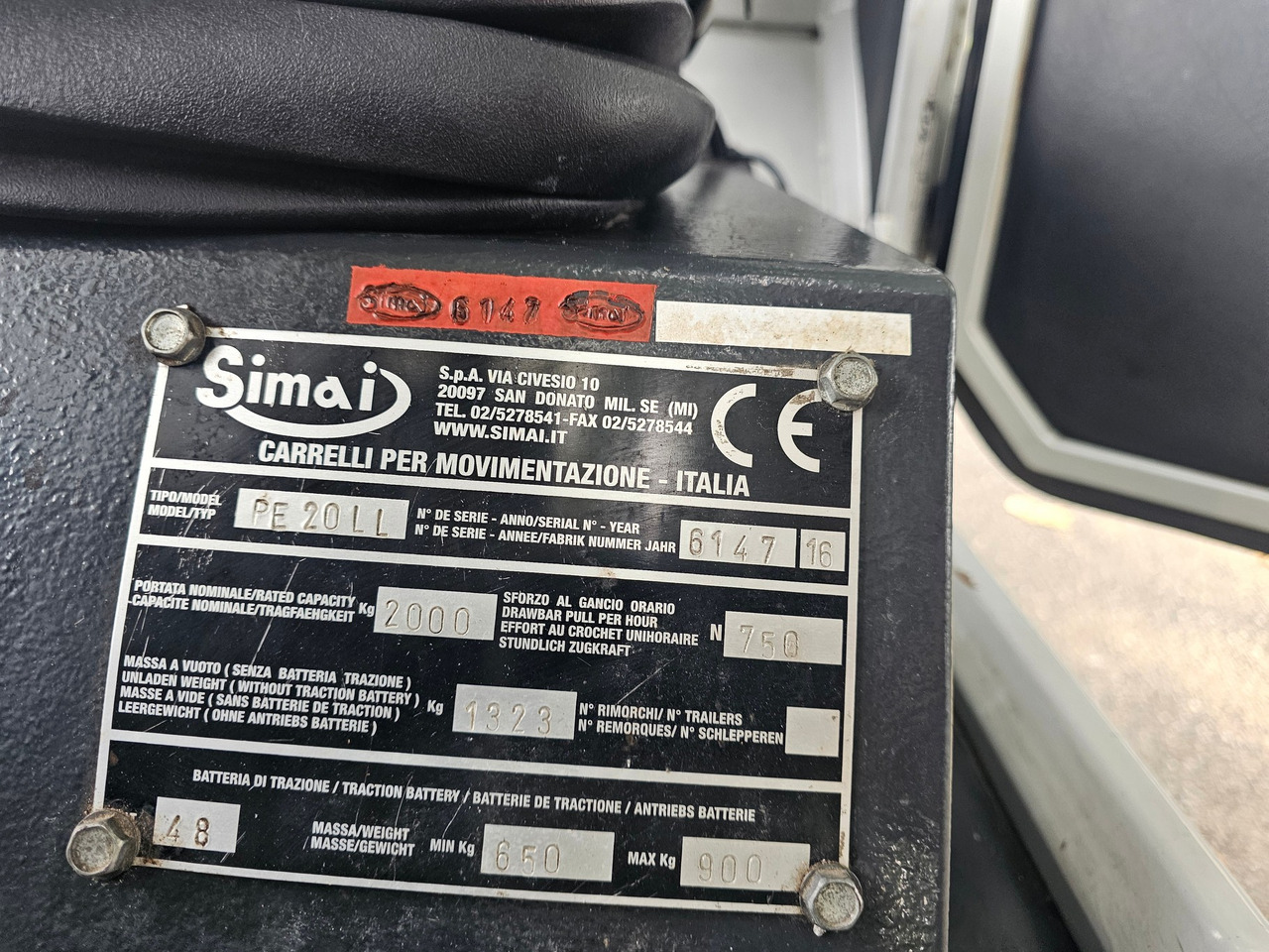 Tow tractor Simai PE20 LL