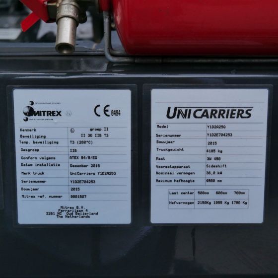 Diesel forklift Unicarriers DL25 (Mitrex Zone 2): picture 9