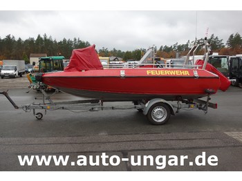 Fire truck Buster Boot Fiskas RTB Alu Feuerwehrboot Mehrzweckboot Buster L Fiskars 50PS mit Anhänger: picture 4