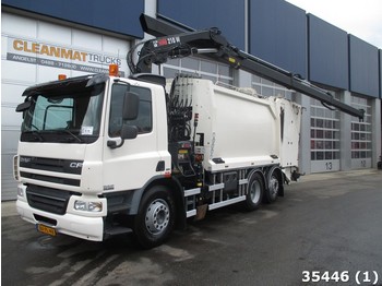 Garbage truck DAF FAN 75 CF 250 Euro 5 EEV Hiab 21 ton/meter laadkraan: picture 1