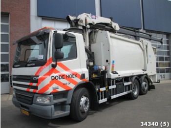 Garbage truck DAF FAN 75 CF 250 Euro 5 HMF 20 ton/meter laadkraan: picture 1