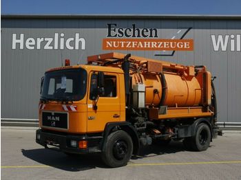 Vacuum truck MAN 18.232, 4x2, Hellmers Saug/Druck: picture 1