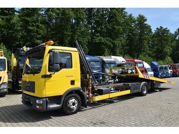 Tow truck MAN TGL 12.210 BL/Schiebeplateau,Kran-MKG,Brille: picture 1