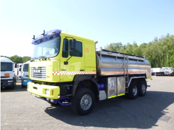Vacuum truck M.A.N. 28.414 6x4 Euro 2 water tank / fire truck 13.8 m3 / 4 comp: picture 1