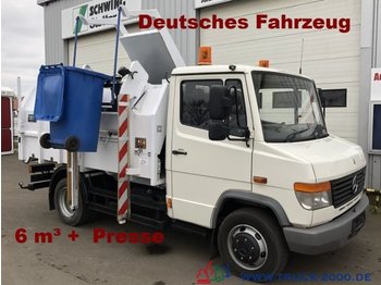 Garbage truck for transportation of garbage Mercedes-Benz 814 D 6m³Seitenlader*Presse*1.Hand*DeutscherLKW: picture 1