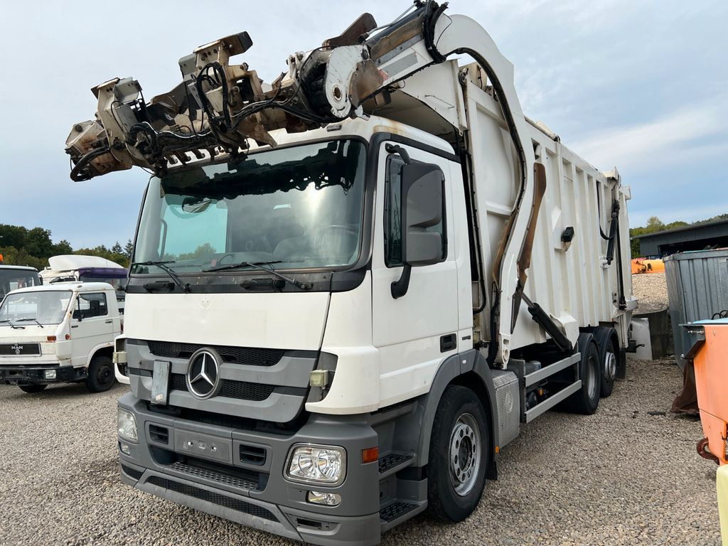 Garbage truck Mercedes-Benz Actros 2532 MP 3 Faun Frontlader 533 Waage: picture 2
