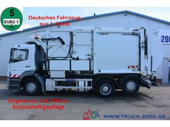 Garbage truck for transportation of garbage Mercedes-Benz Axor 2529 Faun Easypress Frontlader 25 m³ 1.Hd: picture 1