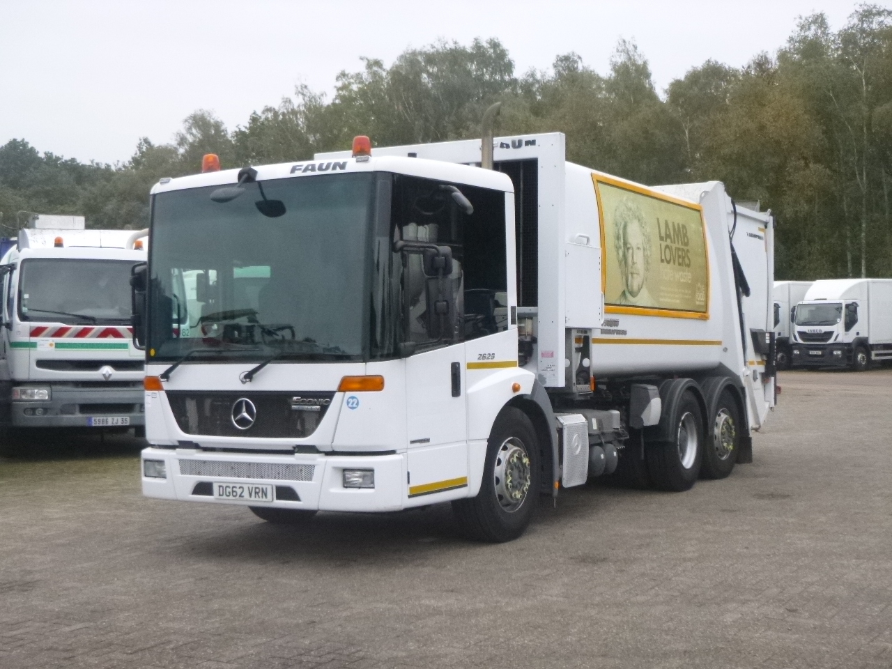 Leasing of Mercedes Econic 2629 6x2 RHD Faun Variopress refuse truck Mercedes Econic 2629 6x2 RHD Faun Variopress refuse truck: picture 1