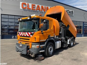 Road sweeper Scania P 340 Bucher-Schörling Optifant 70 Roadmaster XL Wegdekreiniger