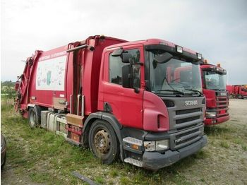 Garbage truck Scania P270, 3 Kammern, NTM Rear Axle broken: picture 1