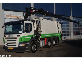 Garbage truck Scania P 280 8x4 Euro 5 EEV Hiab 21 ton/meter laadkraan: picture 1