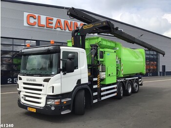 Garbage truck Scania P 320 Palfinger 23 ton/meter laadkraan: picture 1