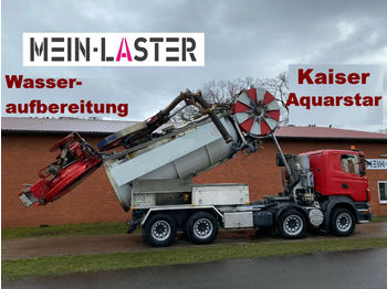 Vacuum truck Scania R 420 8x4 Kaiser Aquastar V2A Recyling ADR: picture 1