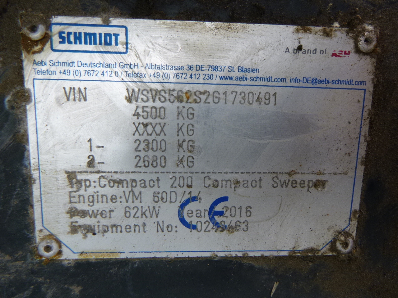 Vacuum truck Schmidt Compact 200 street sweeper: picture 17
