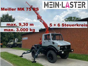 Municipal/ Special vehicle, Crane truck Unimog U 1000 Meiller Kran 9,30 m max. 3 t: picture 1