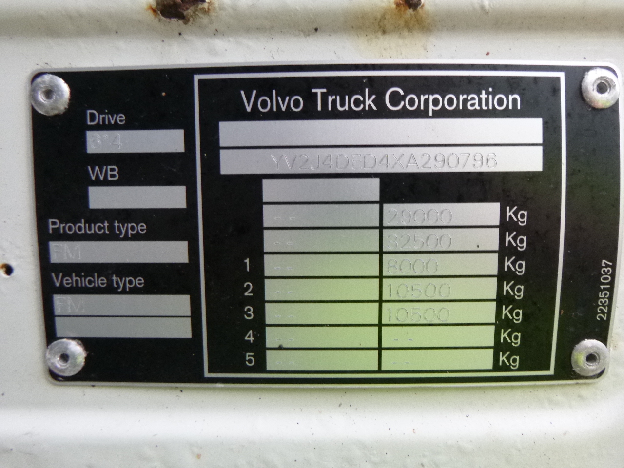 Vacuum truck Volvo FM7 290 6X4 RHD vacuum tank 13.7 m3: picture 39