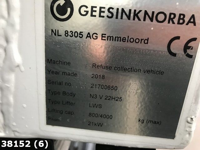 Garbage truck Volvo FE 320 GeesinkNorba: picture 15