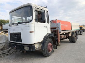 Nákladní auto plato MAN DIESEL 16.192 + KRAN