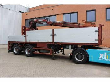 Platform oplegger EKW 2-ass. Steenoplegger met HIAB 165F2