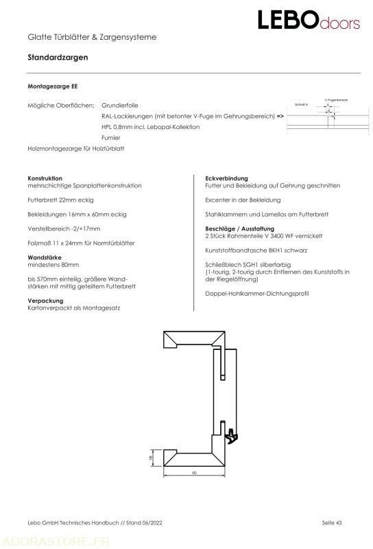 Tool/ Equipment Lot de menuiseries LEBODOORS