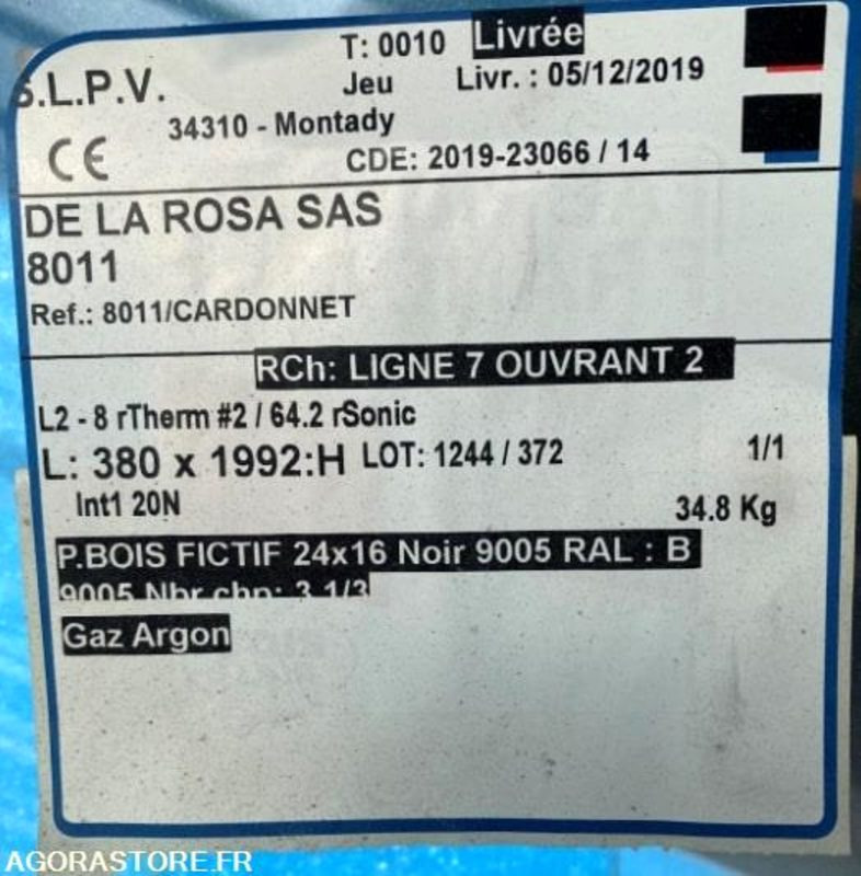 Tool/ Equipment Menuiseries bois DE LA ROSA