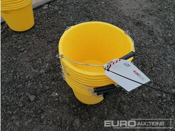  Unused 3 Gallon Builders Bucket (10 of) - other machinery