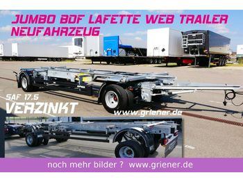 Контейнеровоз/ сменна каросерия ремарке Web-Trailer JUMBO / MAXI BDF 7,15/7,45 LAFETTE 960 mm höhe