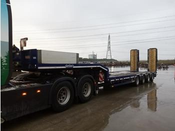 Low loader semi-trailer 2015 Nooteboom 4 Axle Step Frame Extendable Low Loader Trailer, Hydraulic Flip Toe Ramps: picture 1