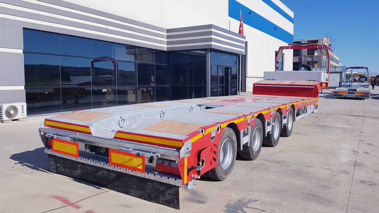New Low loader semi-trailer for transportation of heavy machinery 4 AXLE GERMANO TYPE LOWLOADER VEGA TRAILER: picture 13