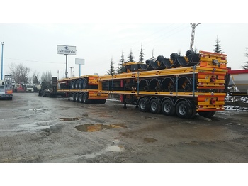 New Container transporter/ Swap body semi-trailer for transportation of bulk materials ALTINORDU 3 and 4 axle FLAT BED SEMI TRAILER: picture 1