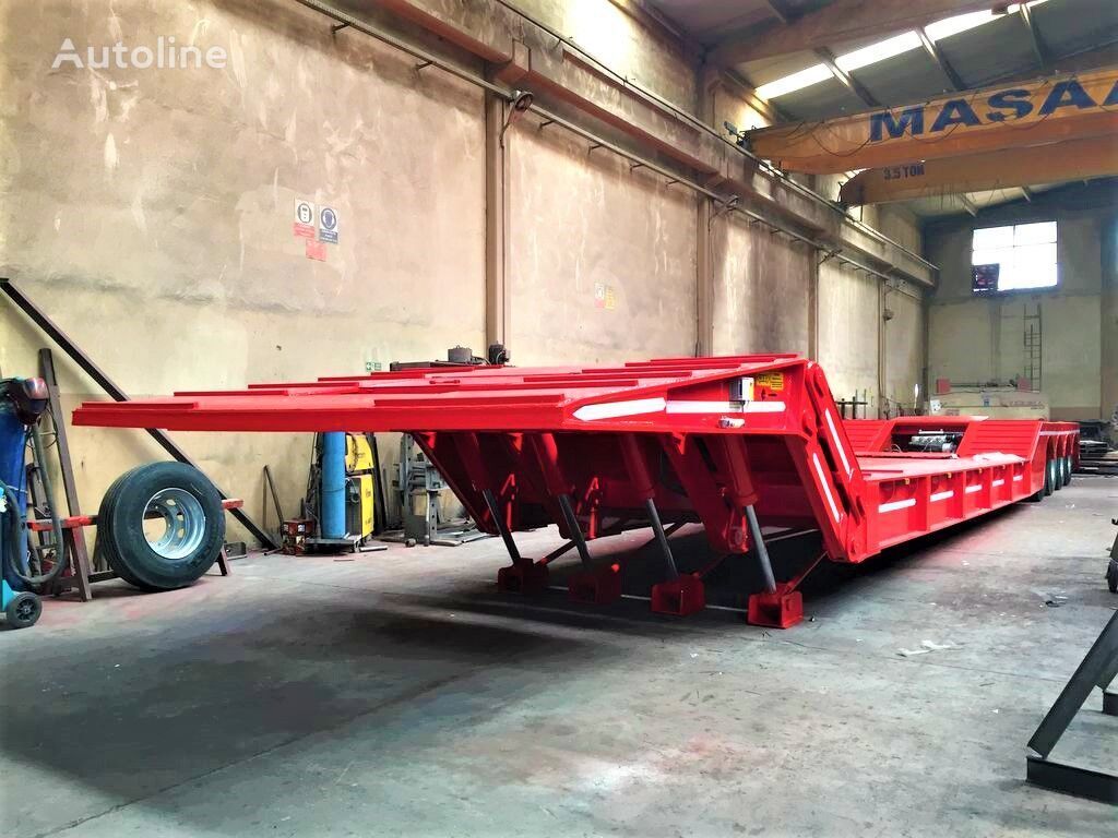 New Low loader semi-trailer AME 100 Ton, Front Loading 4 Axle Lowbed Semi Trailer: picture 3