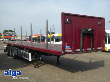 Dropside/ Flatbed semi-trailer Ackermann PS-F 24/12.500 mm, Rungen, Lift, Multirahmen: picture 1