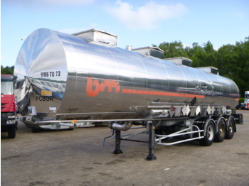 Tank semi-trailer for transportation of chemicals BSLT Chemical tank inox 33.6 m3 / 4 comp: picture 1