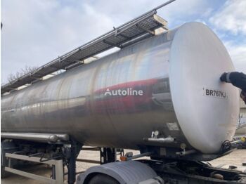 Tank semi-trailer for transportation of chemicals BSLT INOX 33000 liters: picture 1