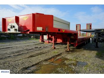 Low loader semi-trailer Broshuis 4 axle trailer with double extraction and swing on all axles. Much new: picture 1