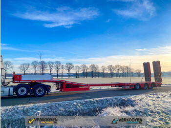 Low loader semi-trailer Broshuis L1S1 3-axle semi lowloader Extandable - 2x Powersteering RC - Liftaxle - Hydr Bed - Winch: picture 1