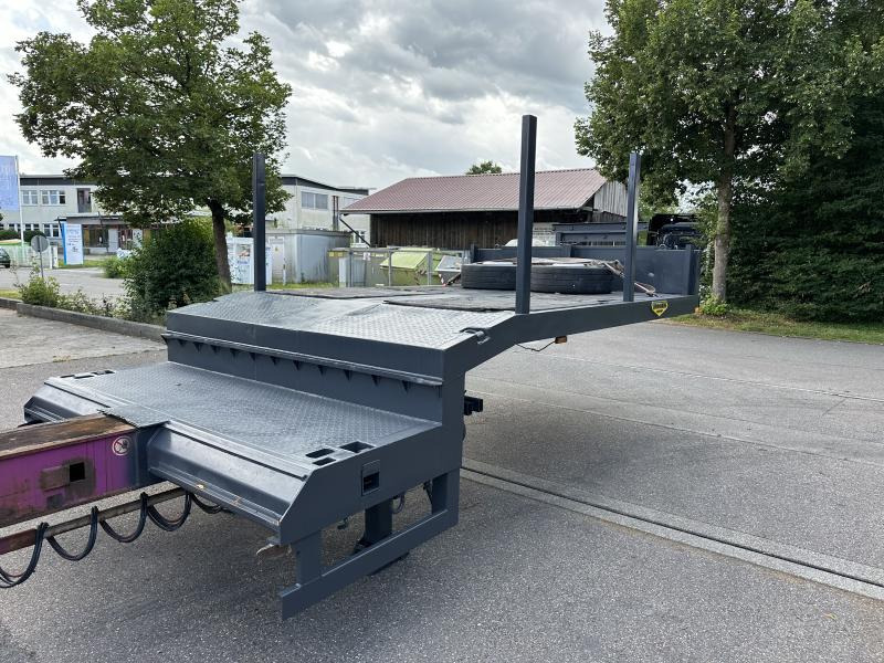 Semi-trailer Broshuis Tele Semi Tieflader Luft 4.5 m auszieh u. 3 m verbreiterb.