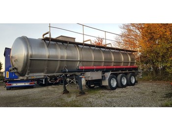 Tank semi-trailer Burg 25000 L ADR Tanktrailer Inox for Acid, Coated,: picture 1