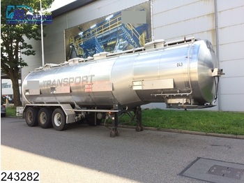 Tank semi-trailer Burg Chemie 31000 Liter, 4 Compartments, Steel suspension, Isolated, 4 Bar: picture 1
