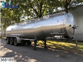 Tank semi-trailer Burg Chemie 33450 Liter, Isolated, Steel suspension, 100c, max 4 bar: picture 1