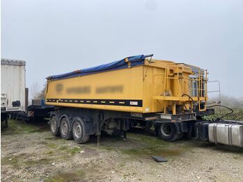 Tipper semi-trailer Carnehl CHKS/A, Alukippmulde 27m³, Liftachse, SAF: picture 1