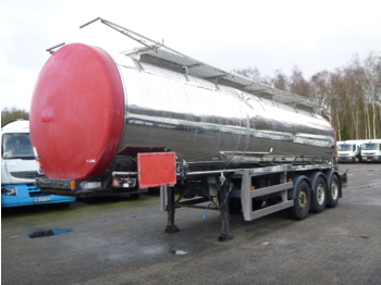 Tank semi-trailer for transportation of chemicals Clayton Chemical tank inox 30 m3 / 1 comp: picture 1