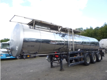 Tank semi-trailer for transportation of food Clayton Food tank inox 23.5 m3 / 1 comp + pump: picture 1