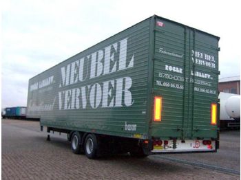 DIV. 2x Desot 2ass meubel opleggers - Closed box semi-trailer
